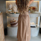 Tarmac to Tropics - Taupe Dress