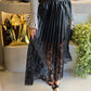 Madrid - Lace Leather Skirt