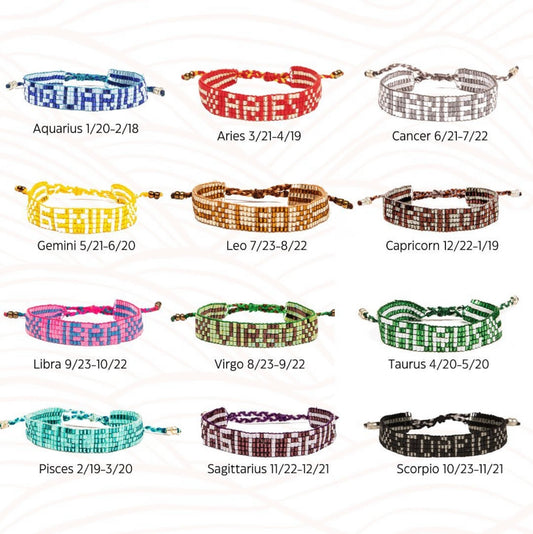 The Summer Shop - Coastal Zodiac Bali Beaded Bracelets