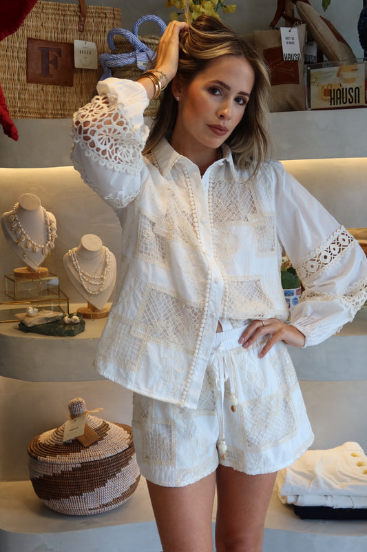 Regis - Embroidery Shirt Set