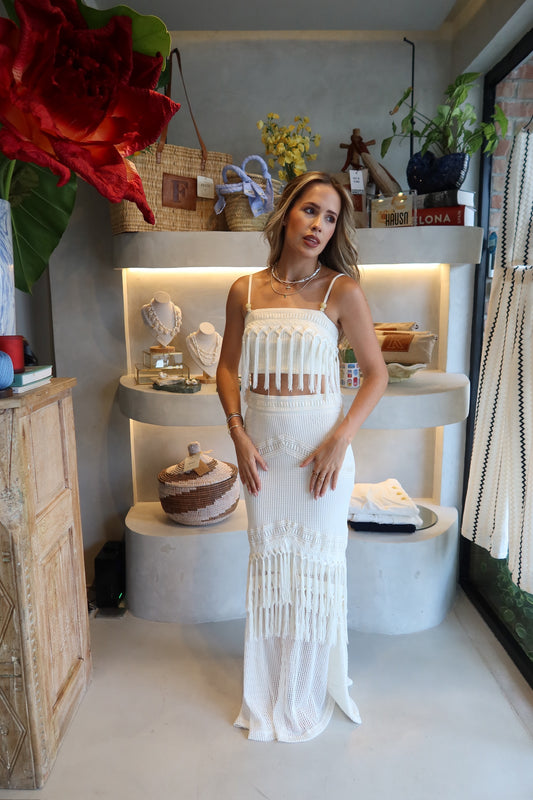 Checked & Chic - Fringe Skirt Sets