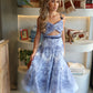 Cap d' Antibes - Printed Blue Dress