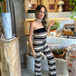 Galicia - Striped Crochet Jumpsuit