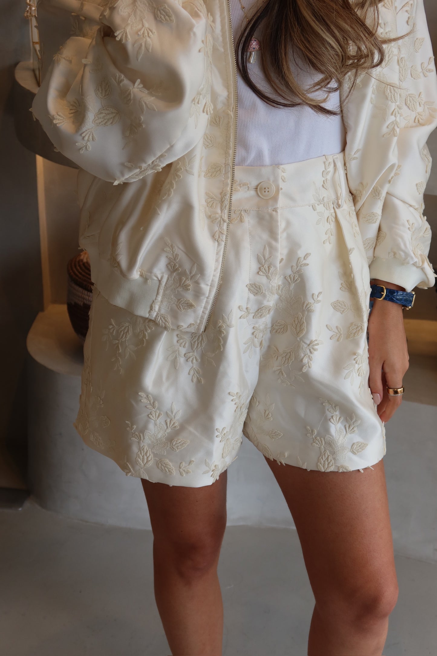 Michelle - Embroidered Bomber Set