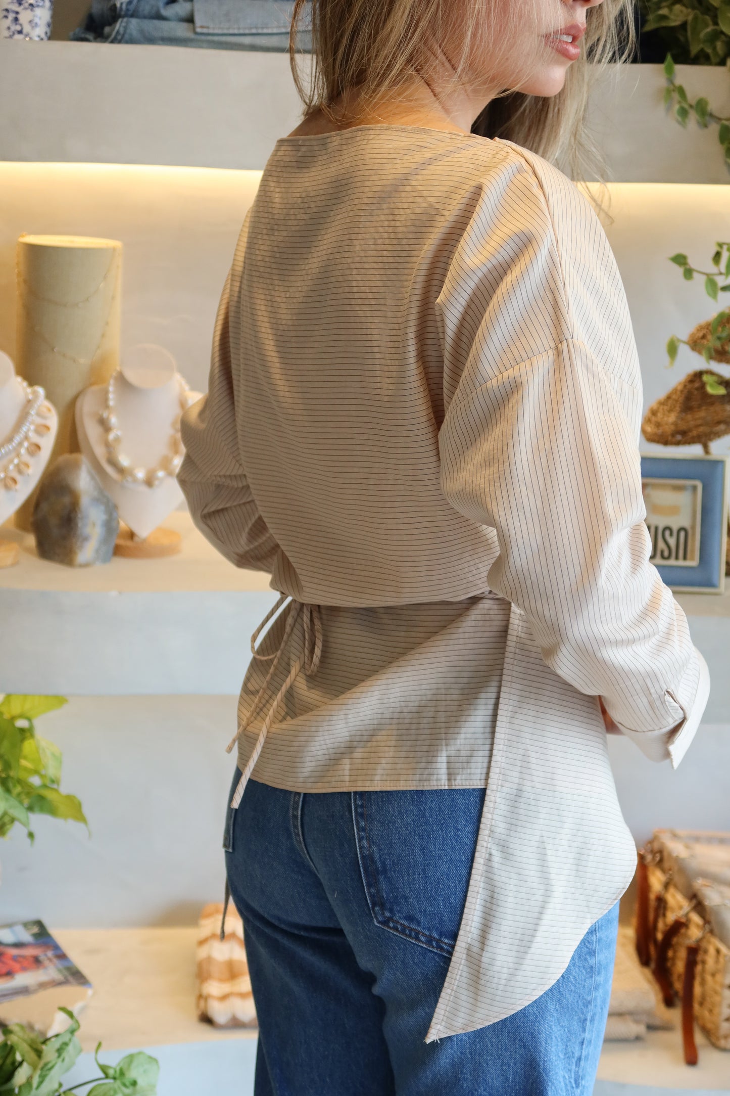 The Gables - Stripe Nude Shirt