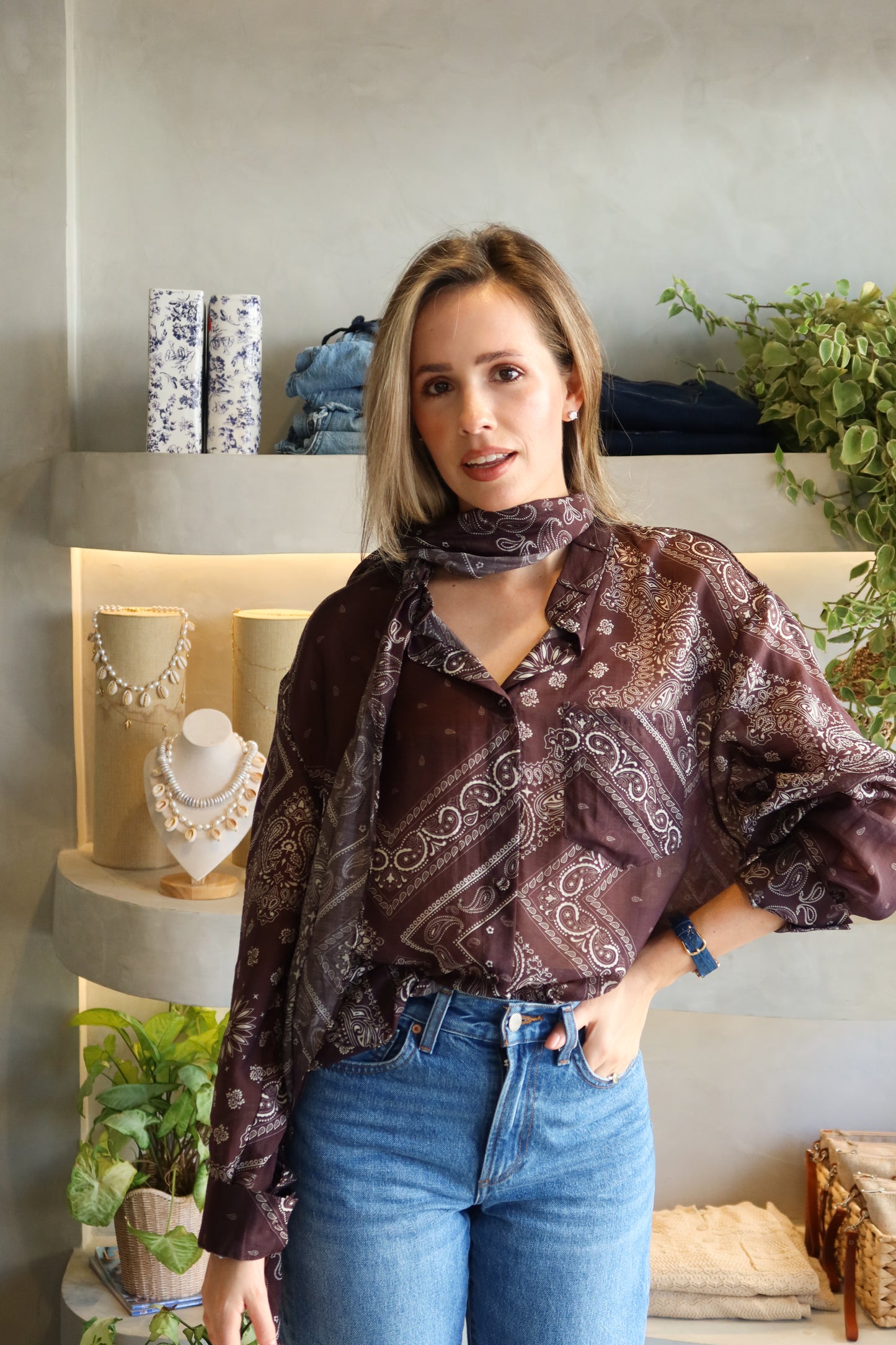 Houston - Paisley Onesize Shirt