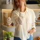 Naples - Sheer Cape Blouse