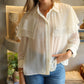 Naples - Sheer Cape Blouse