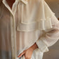Naples - Sheer Cape Blouse