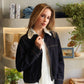 Maine - Crochet Collar Denim Jacket