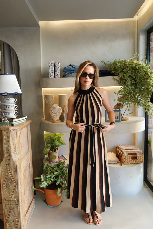 Montecito - Stripe Maxi Dress