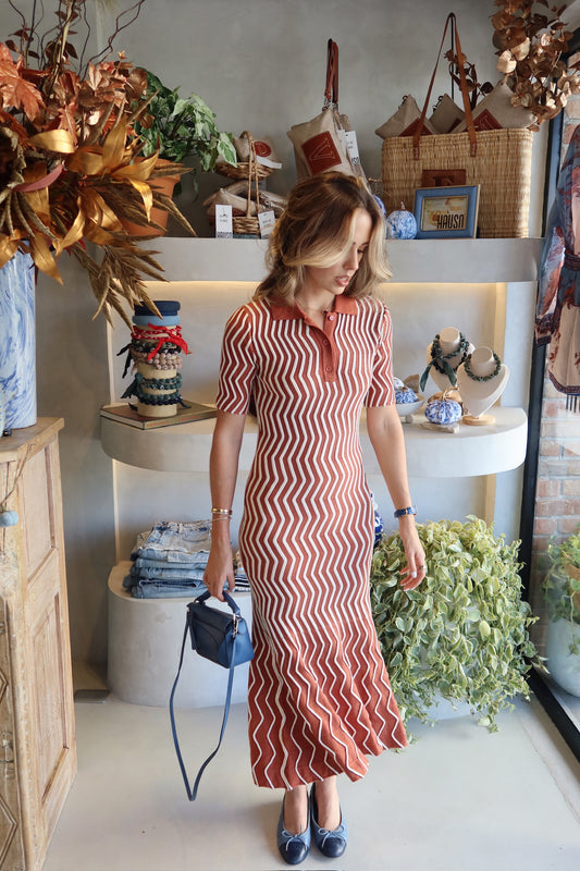 Fall Landing - Black & Maple Dress