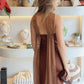 Zermatt - Chocolate Slip Scraf Dress