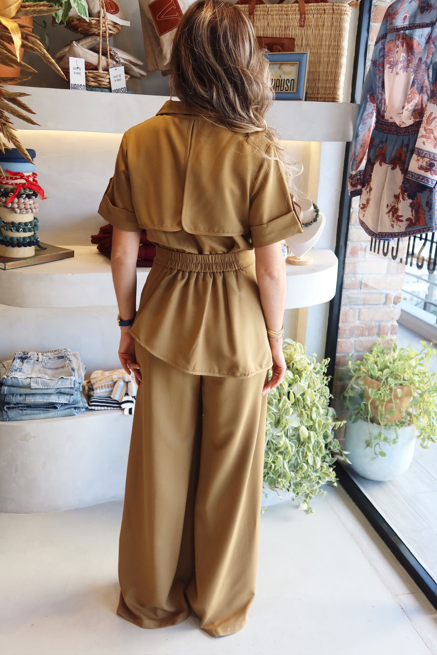 Check In - Olive Jumpsuit