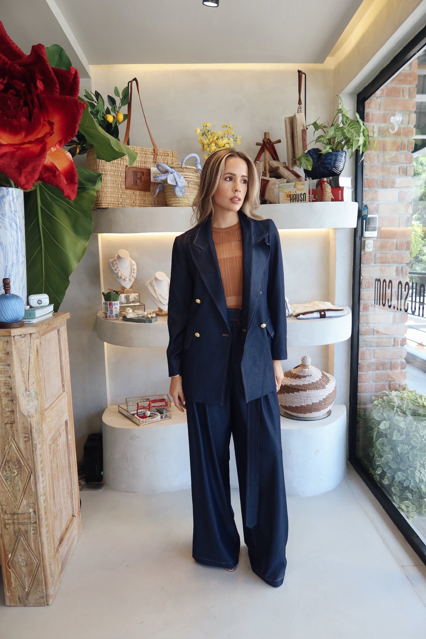 Madrid - Denim Pant Set