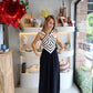 Heidi - B&W Stripes Dress