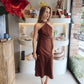 Zermatt - Chocolate Slip Scraf Dress