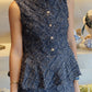 Blue Terminal - Denim Skirt Set