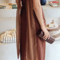 Zermatt - Chocolate Slip Scraf Dress