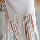 The Camila - White Fringed Dress
