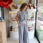 Isabel - Foldover Grey Lounge Set