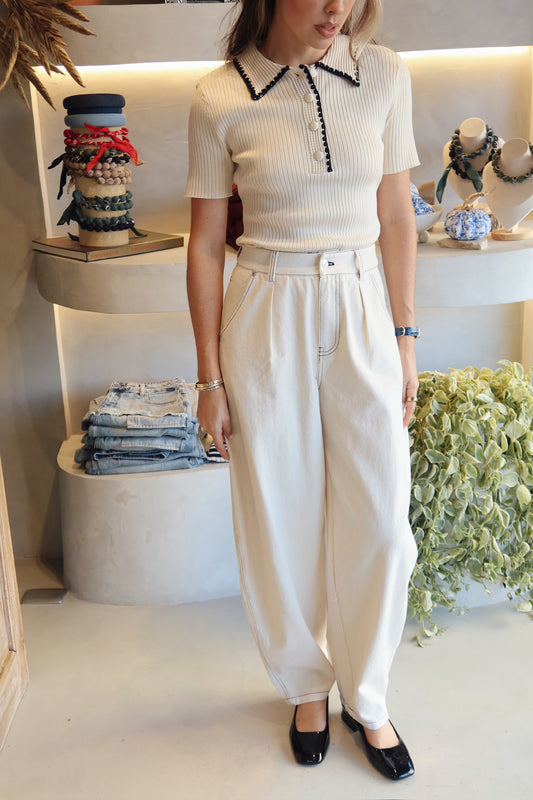 Departure Denim - Black and Cream Jeans