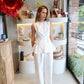 Sagaponack - Ivory Peplum Pant Set