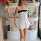 The Sofia - Strapless Vest Set