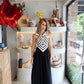 Heidi - B&W Stripes Dress