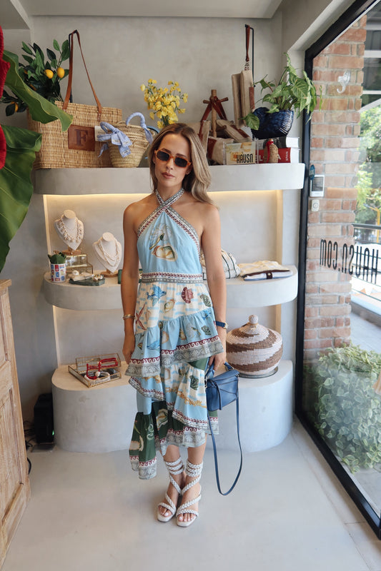 Alexia - Print Ruffle Dress