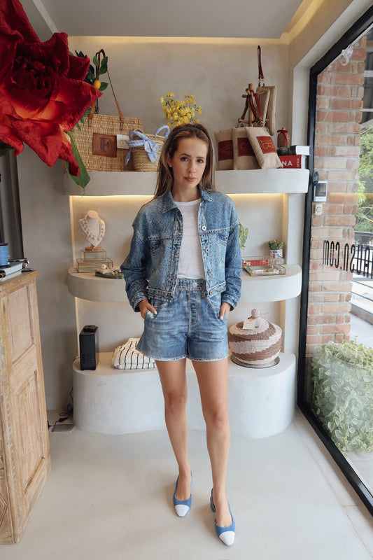 Warehausn - Denim Jogger Shacket Set