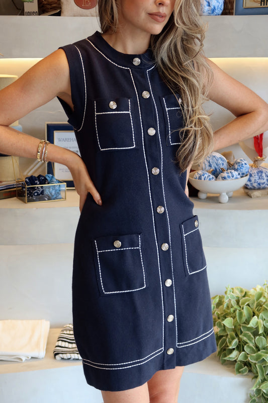 Paris - Stitched Knit Dress