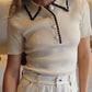 Layover Layers - Black & Beige Top