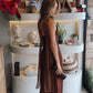 Zermatt - Chocolate Slip Scraf Dress