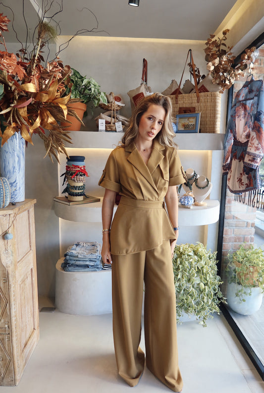 Check In - Olive Jumpsuit