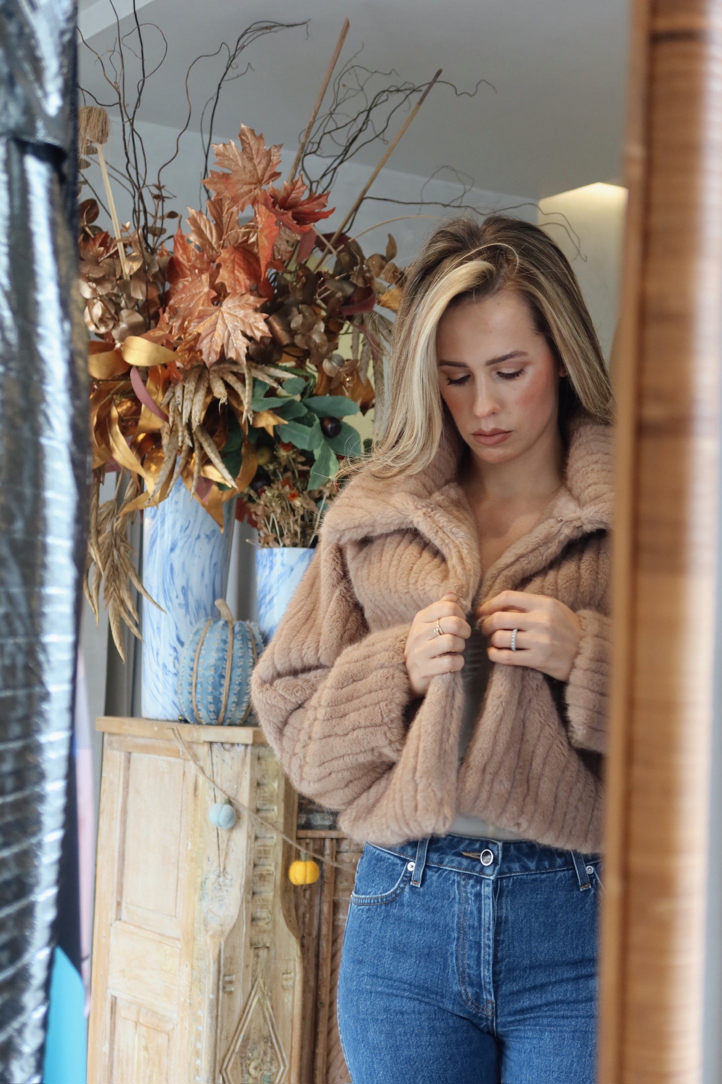 Stowe - Milk Chocolate Faux Jacket