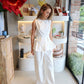 Sagaponack - Ivory Peplum Pant Set