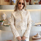 The Gabriela - Beige Eyelet Set