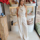 La Joya - Rope Belt Jumpsuit