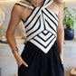 Heidi - B&W Stripes Dress