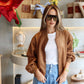 Fall in Haus - Suede Bomber Jacket