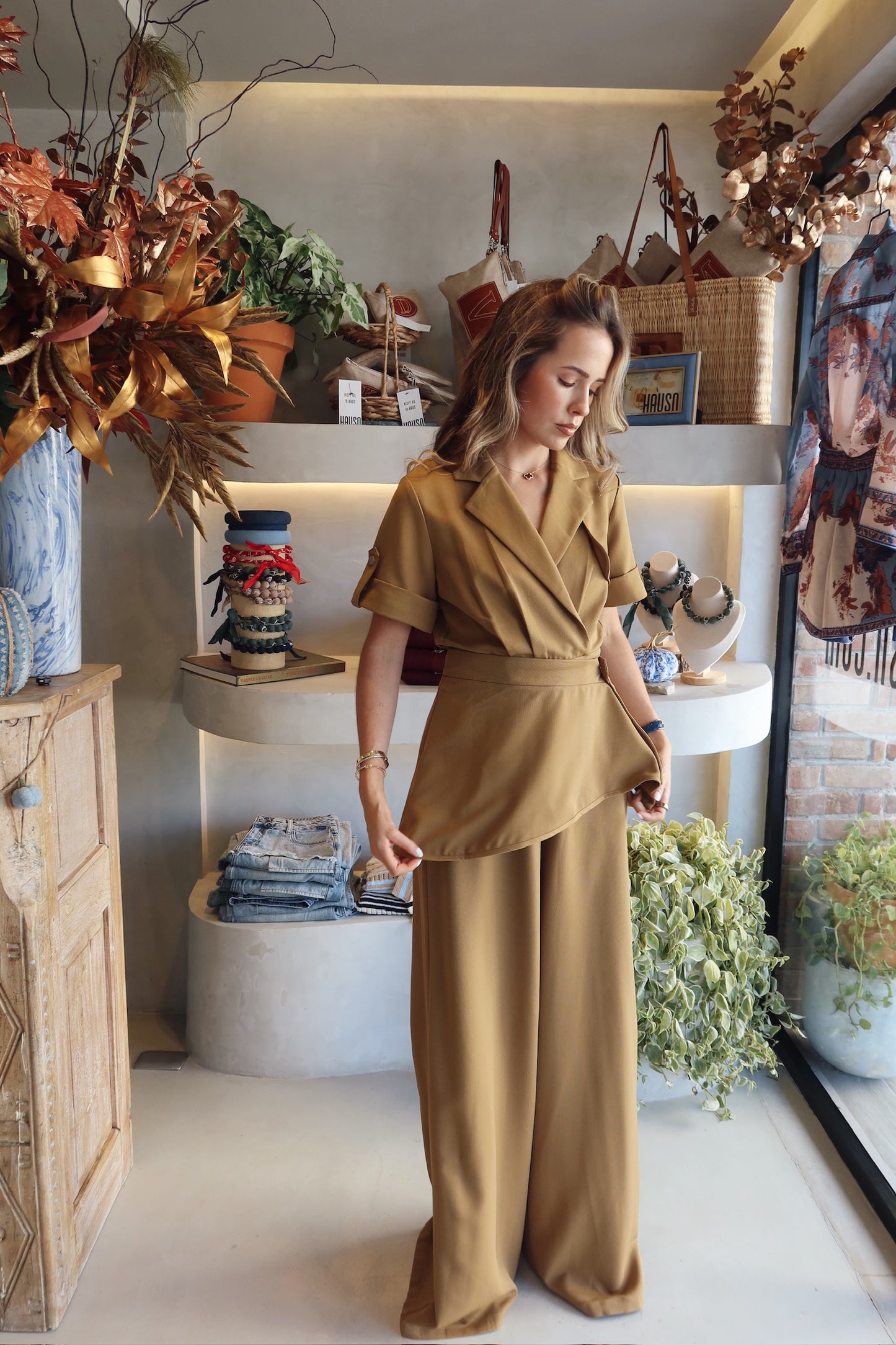 Check In - Olive Jumpsuit