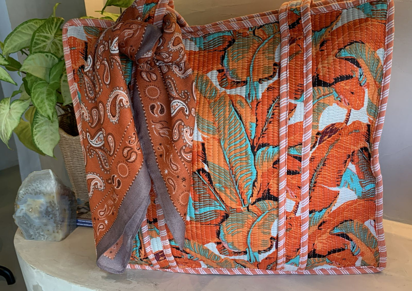 Destination - Intian Printed Tote Bags