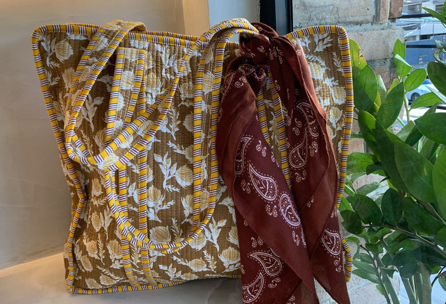 Destination - Intian Printed Tote Bags