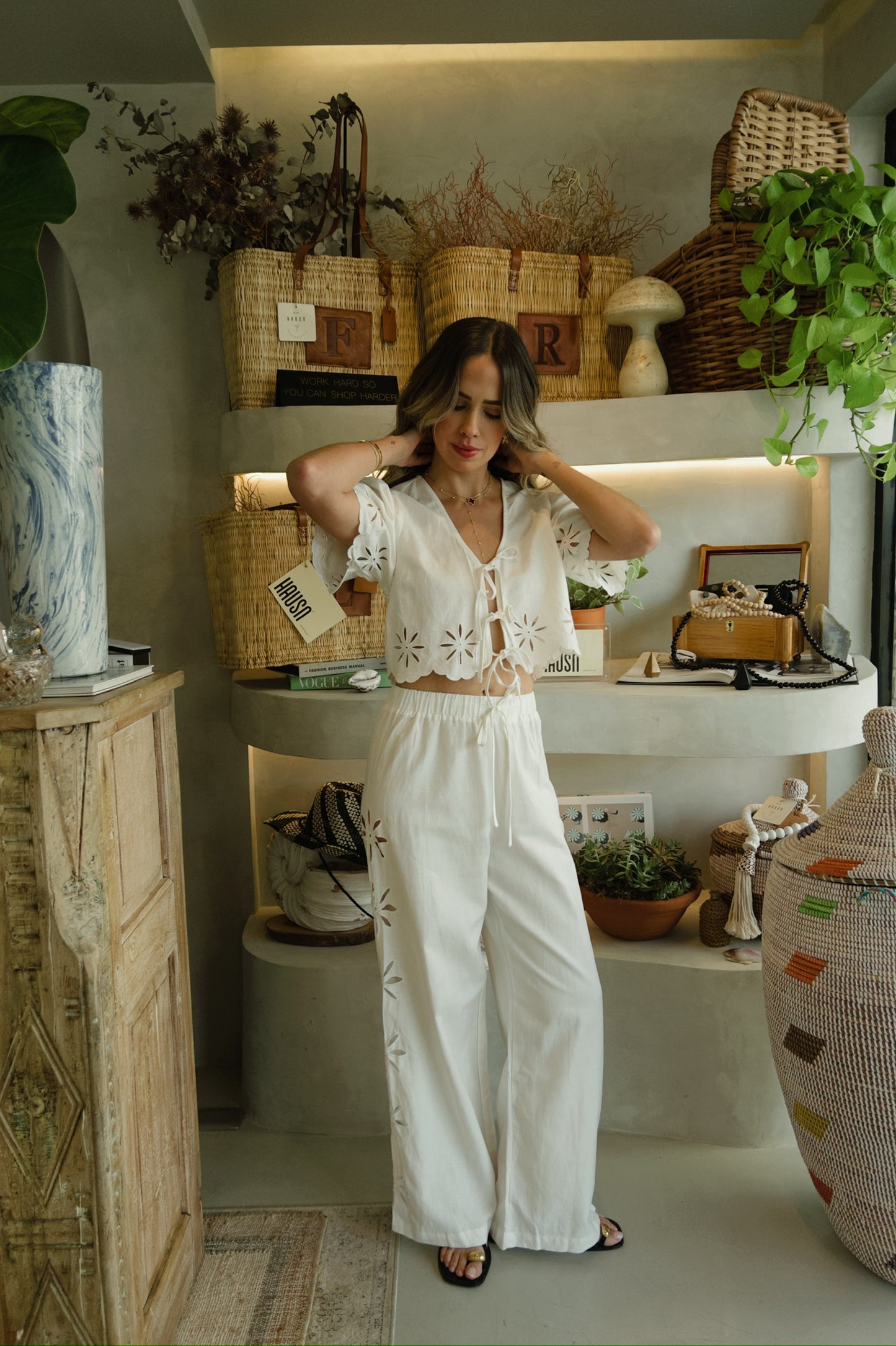 Mykonos - Linen Pant Set