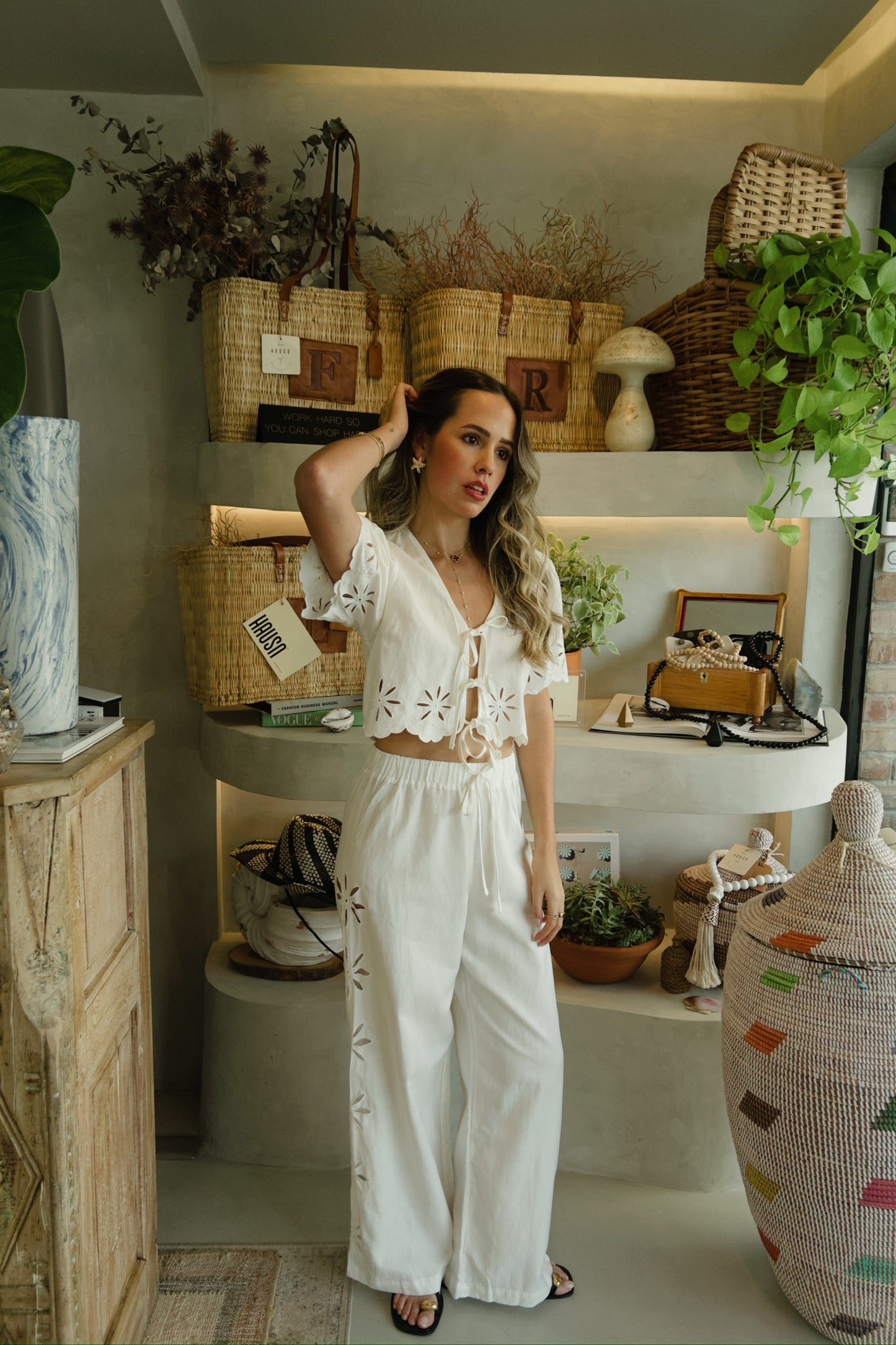 Mykonos - Linen Pant Set