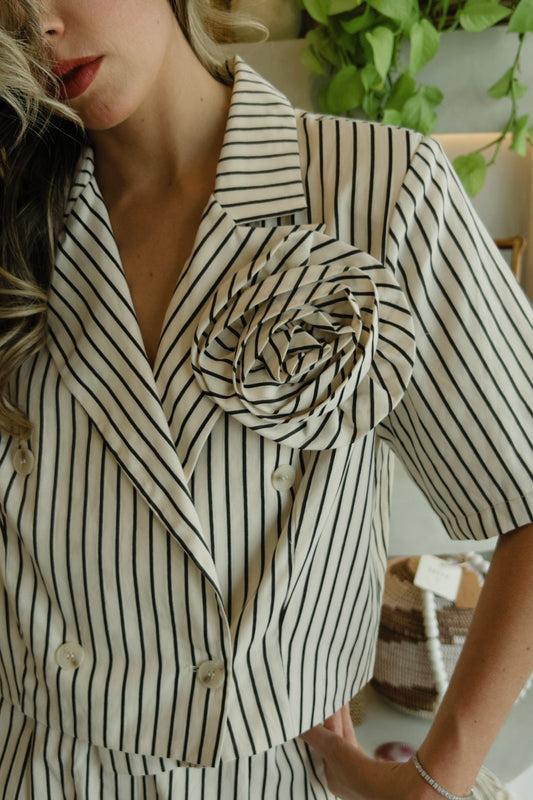 Sicilia - Striped Bermuda Set