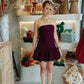 Burgundy - Mini Dress Wine