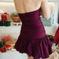 Burgundy - Mini Dress Wine