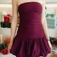 Burgundy - Mini Dress Wine